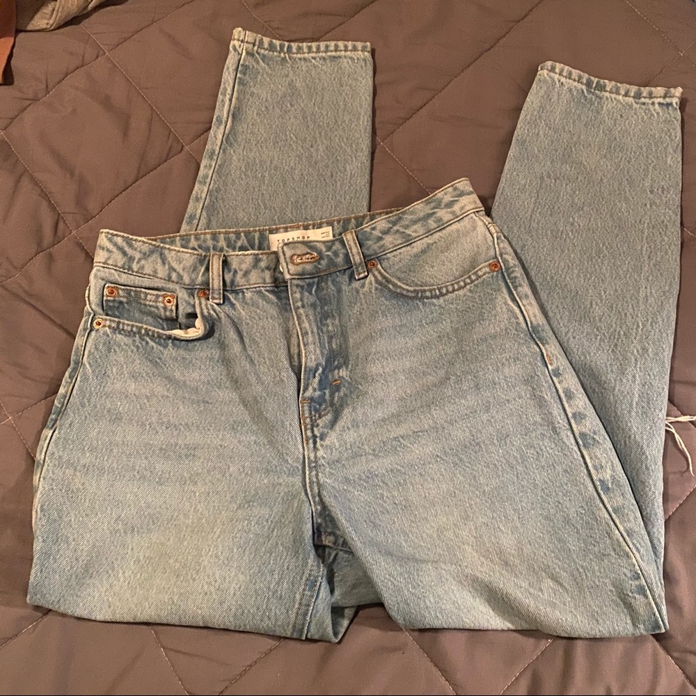 Topshop mom jeans sz. 28 length 30 distressed